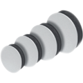 Kaltrauchsperren Enddeckel aus Kunststoff mit U-Lippendichtung | 160 mm