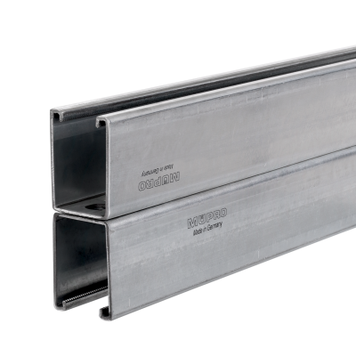 MPR-Systemschienen 41/124/2,5 H | 6640 mm | feuerverzinkt