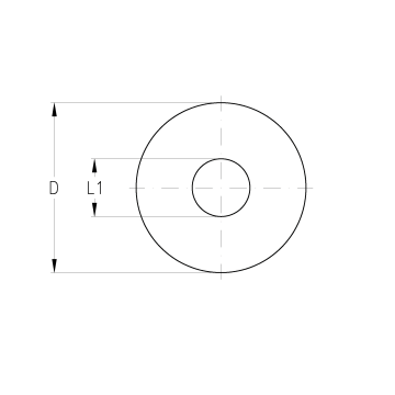 Unterlegscheibe 30mm Roh (X10)