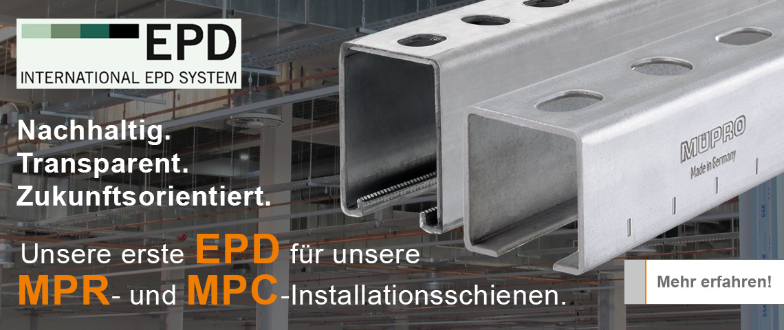 Slider EPD für Systemschienen